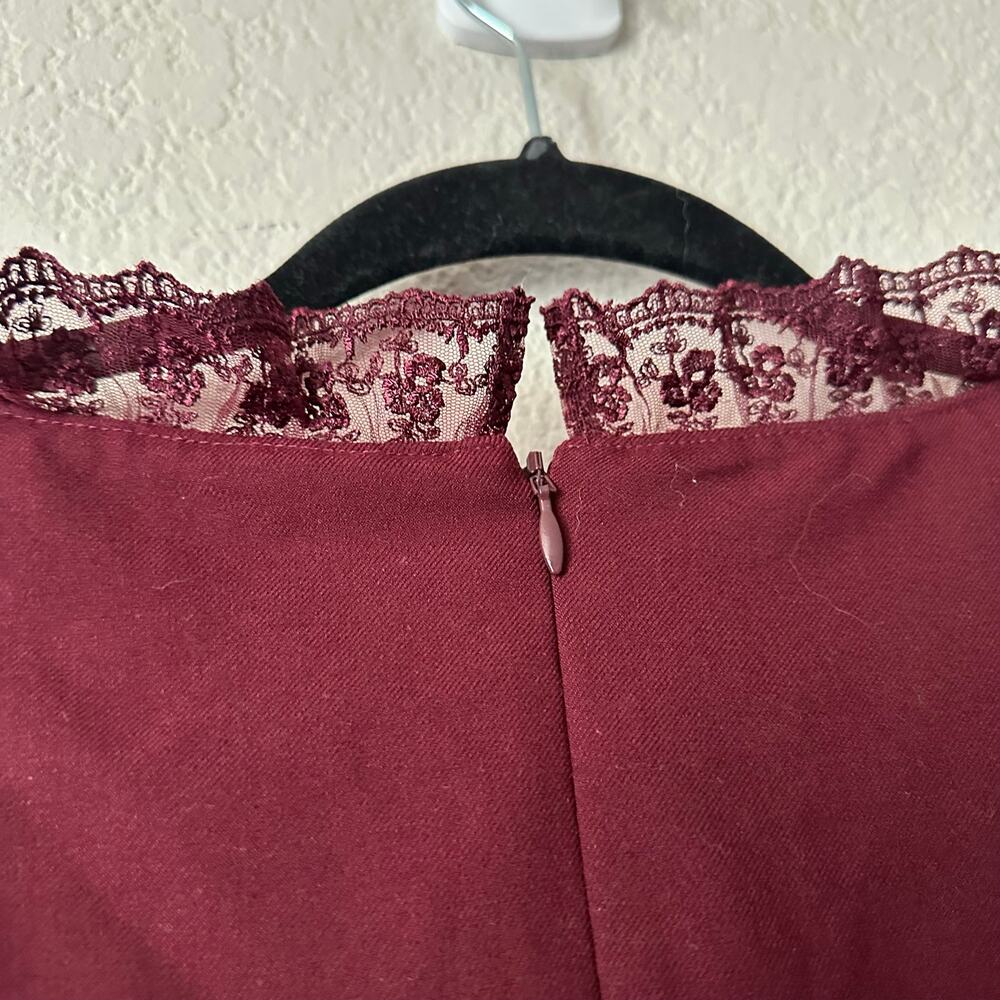 Reformation x Kacey Musgraves Bunny Wool Blend Mini Dress Plum Size 2 - Picture 9 of 11